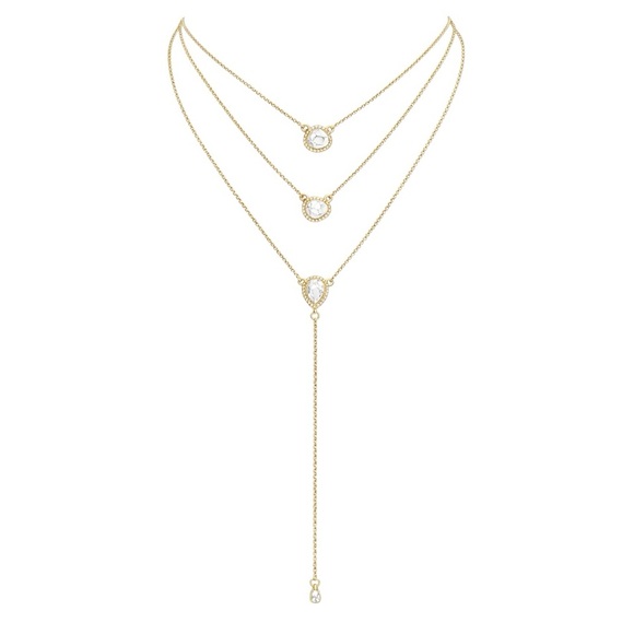 Jewelry - Layered Gold Natural Stone Necklace